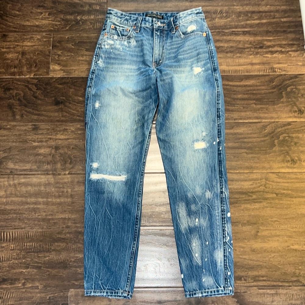 Abercrombie & Fitch 26 High Rise Girlfriend Jeans Signature Collection Cropped